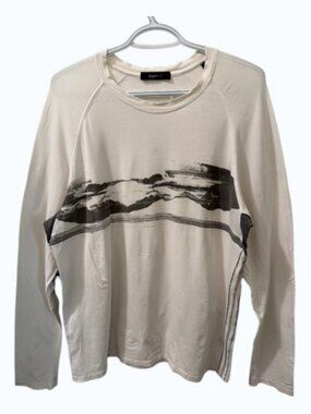 Zegna Sport vintage long sleeve tee white men's size L